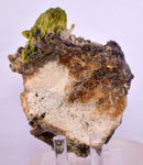 9.7cms AXINITE EPIDOTE QUARTZ GARNET CRYSTALS PERU AESTHETIC COLLECTOR AB244
