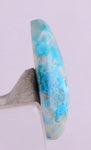 12.5 Carats  BLUE CHRYSOCOLLA QUARTZ MALACHITE PERU SCENIC CABOCHON PENDANT BB88