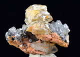 2.5cms CERUSSITE BARITE GALENA CRYSTALS MOROCCO MINERAL SPECIMEN KB56