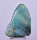 LOT OF 18 GEM BLUE OPAL SCENIC TUMBLED PERU SEASCAPE PENDANT JEWELRY BB323
