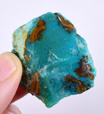 152cts GEM SILICA CHRYSOCOLLA LILY MINE PERU MULTICOLOR CHALCEDONY ROUGH SB117