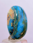 12cts GEM BLUE OPAL SCENIC CABOCHON PERU SEASCAPE PENDANT JEWELRY BB389