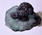 2.7cms GEOCRONITE GREEN FLUORITE CRYSTAL PERU MILPO ATACOCHA PERU SHINY KB36