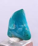 5.5carats GEM SILICA CHRYSOCOLLA CHALCEDONY LILY MINE PERU TUMBLED QUARTZ BB45