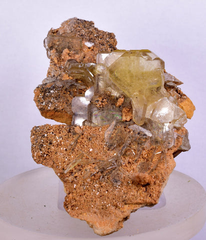 10cms GEMMY BARITE CRYSTALS PERU SHINY TRANSLUCENT MINERAL SPCIMEN EB73