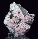 6.5cms RHODOCHROSITE ROSETTE PYRITE CRYSTALS PERU MINERAL SPECIMEN RB573