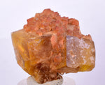3.8cms GEM YELLOW FLUORITE SHINY CRYSTAL AHOULI MOROCCO MINERAL SPECIMEN KB49