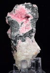 7.5cms RHODOCHROSITE QUARTZ CALCITE CRYSTALS JORDANITE (?) GALENA PERU RB510