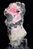 7.5cms RHODOCHROSITE QUARTZ CALCITE CRYSTALS JORDANITE (?) GALENA PERU RB510