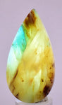 120ct GEM BLUE OPAL SCENIC CABOCHON PERU SEASCAPE PENDANT JEWELRY BB253