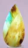 120ct GEM BLUE OPAL SCENIC CABOCHON PERU SEASCAPE PENDANT JEWELRY BB253