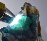 11ms DRUZY GEM SILICA CHRYSOCOLLA CHALCEDONY BOTRYOIDAL LILY MINE PERU DB95