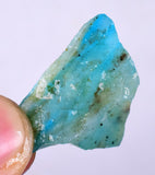 3.9 grams GEM BLUE OPAL PERU ROUGH SCENIC SEASCAPE MINERAL SPECIMEN OB40