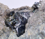 6.1cms ACANTHITE QUARTZ PYRARGYRITE CHALCOPYRITE CRYSTALS MINERAL PERU HB181