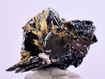 2.5cms GOLDEN RUTILE HEMATITE SPRAY NEEDLES CRYSTALS TITANIUM BAHIA BRAZIL  XB08
