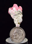 2.9ms RHODOCHROSITE FLUORITE PYRITE CHINA CRYSTAL RHOMBOHEDRAL MINIATURE RB406