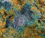 8.4cms ATACAMITE QUARTZ CRYSTALS LIMONITE  LILY MINE PERU MINERAL SPECIMEN AB185