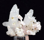 3.9cms RHODOCHROSITE QUARTZ PERU PINK CRYSTALS MINERAL RB257