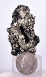 4.2cms PYRITE PYRRHOTITE PERU SHINY CRYSTALS SAMPLE MINERAL SPECIMEN MB76