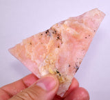 65 grams GEM PINK OPAL PERU ROUGH ANGEL SKIN TRANSLUCENT CORAL COLOR PB68