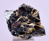2.5cms GOLDEN RUTILE HEMATITE SPRAY NEEDLES CRYSTALS TITANIUM BAHIA BRAZIL  XB08