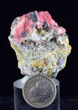 3.8cms RHODOCHROSITE GALENA PYRITE CHINA CRYSTAL RHOMBOHEDRAL MINIATURE RB659