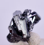 1.3cm PEARCEITE POLYBASITE PYRITE  CRYSTAL SILVER  MINERAL SPECIMEN PERU HB226