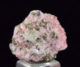 2.1ms RHODOCHROSITE FLUORITE PYRITE CHINA CRYSTAL RHOMBOHEDRAL MINIATURE RB411