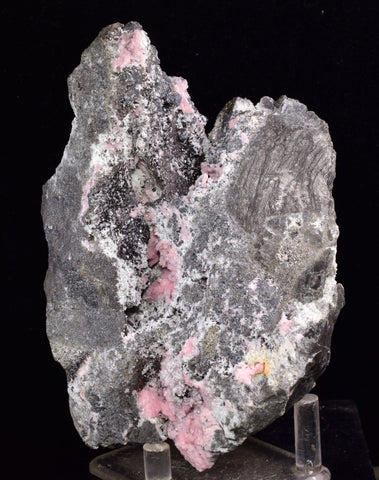 12.5cms RHODOCHROSITE ROSETTE PERU PINK CRYSTALS HUANZALA MINE MINERAL RB534