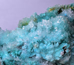 20cm GEM CHRYSOCOLLA IN SELENITE LILY MINE PERU MALACHITE STALACTITES CB359