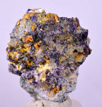 3.8cms GEM RARE WULFENITE FLUORITE MINI CRYSTALS ALAMO ARIZONA USA YB53