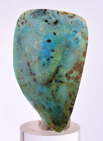 16grs BLUE GREEN SCAPOLITE PERU MARIALITE CHRYSOCOLLA QUARTZ TITANITE BB374