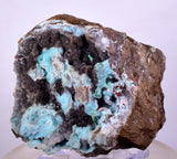 5.9cms DRUZY CHRYSOCOLLA QUARTZ LILY MINE PERU COPPER 2000 DISCOVERY DB32