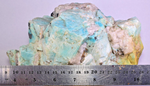 18cms AMAZONITE MICROCLINE QUARTZ CRYSTALS DENDRITES MICA MUSCOVITE PERU EB66