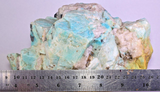 18cms AMAZONITE MICROCLINE QUARTZ CRYSTALS DENDRITES MICA MUSCOVITE PERU EB66