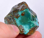 40grs GEM SILICA CHRYSOCOLLA LILY MINE PERU CHALCEDONY QUARTZ BLUE ROUGH SB137