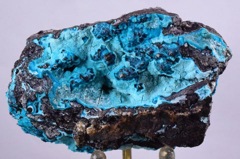 7.1cms CHRYSOCOLLA BOTRYOIDAL CRYSTALS PERU SPHERES GRAPE TURQUOISE COLOR CB81