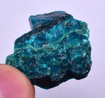 55grs BLUE MALACHITE CHRYSOCOLLA SCULPTURE SCENIC PERU ROUGH DECORATION UB183