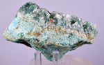10.3cms ATACAMITE CALCITE DRUZY CHRYSOCOLLA MALACHITE LILY MINE PERU AB249