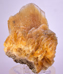 11.5cms GOLDEN SELENITE CRYSTAL PERU FISH TAIL SUISEKI TRANSLUCENT TB127
