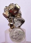LOT 8  PYRITE OCTAHEDRAL PERU SHINY CRYSTALS MINERAL SPECIMEN COLLECTOR MB147