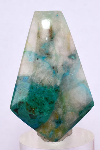 48.5carats  BLUE CHRYSOCOLLA QUARTZ MALACHITE PERU SCENIC CABOCHON PENDANT BB303