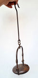 46cm  LENTICULAR MINERS LAMP FRANCE CLOZET TUNNEL RARE LANTERN IRON CAST NB05