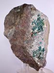 14.5cms DIOPTASE CRYSTALS PERU QUARTZ CHRYSOCOLLA MINERAL SPECIMEN KB41