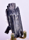 5.5cms HUBNERITE FLOATER QUARTZ CRYSTALS DOUBLY TERMINATED PERU MINERAL MB144
