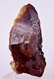 8.2cms  GEM GARNET  BANDED QUARTZ EPIDOTE CRYSTALS PERU SHINY SHARP RARE GB65