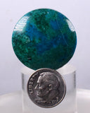 2.8cms CHRYSOCOLLA CABOCHON PERU PARROT WING EILAT STONE JEWELRY PENDANT BB69