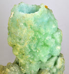 22cm MELANTERITE VOLCANO HOLE INSIDE STALACTITE CHALCANTHITE CRYSTAL PERU  FB77