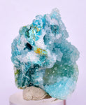 3.9cms DRUZY CHRYSOCOLLA MALACHITE QUARTZ LILY MINE PERU MINERAL SPECIMEN DB101