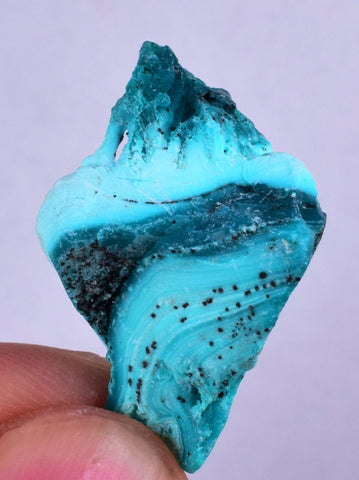 2.9grs BLUE MALACHITE CHRYSOCOLLA SCULPTURE SCENIC PERU ROUGH DECORATION UB161